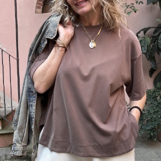 NUMERO155&nbsp;TSHIRT PENELOPE BASIC&nbsp;TESTA DI MORO